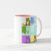    SillyKittyMUG Tweekleurige Koffiemok (Voorkant rechts)