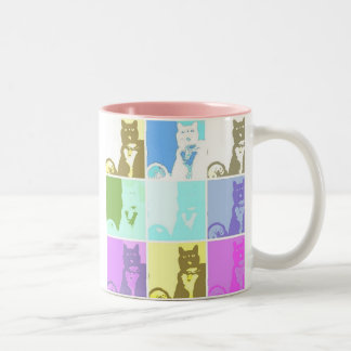 SillyKittyMUG Tweekleurige Koffiemok