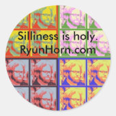 SillyPopSticker Ronde Sticker (Voorkant)