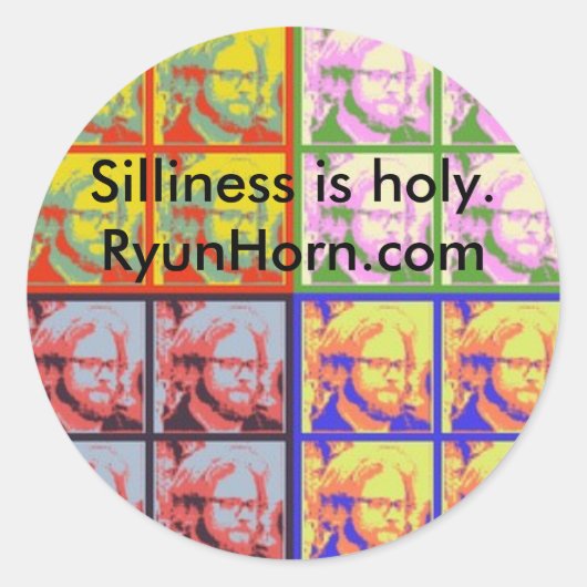 SillyPopSticker Ronde Sticker (Voorkant)