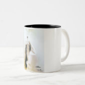 Silmarillion Fingolfin en Morgoth scene Tweekleurige Koffiemok (Voorkant rechts)