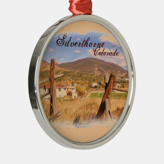 Silniettemin Colorado rustic scène ornament (Rechts)