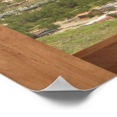 Silniettemin Colorado, schilderachtig poster afdru (Hoek)