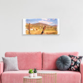 Silniettemin orne Colorado canvas Afdruk (Insitu (Woonkamer))