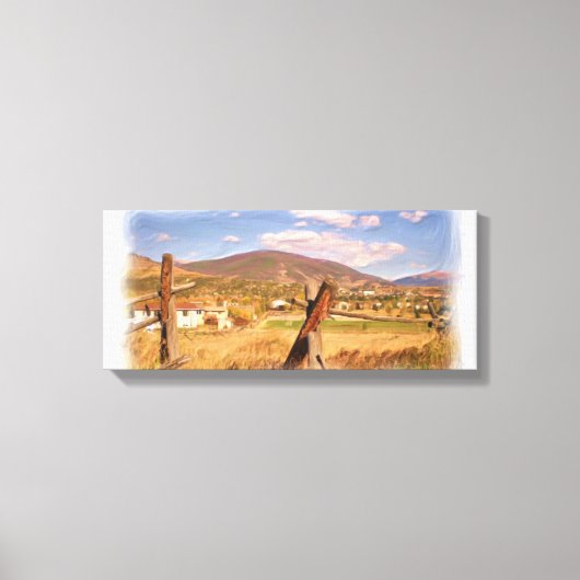 Silniettemin orne Colorado canvas Afdruk (Voorkant)