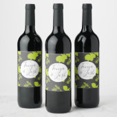 Silo Citroen en Limes Geel Grijs Bruiloft Wijn Etiket (Flessen)