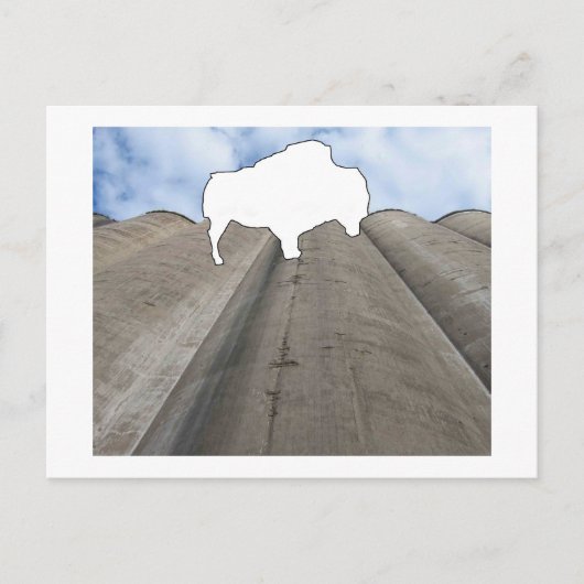 Silo en Buffalo-Briefkaart Briefkaart (Voorkant)