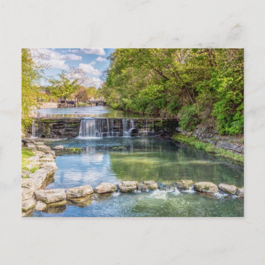 Siloam Springs Sager Creek Waterfall Briefkaart (Voorkant)