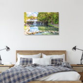 Siloam Springs Sager Creek Waterfall Canvas Afdruk (Insitu (Slaapkamer))