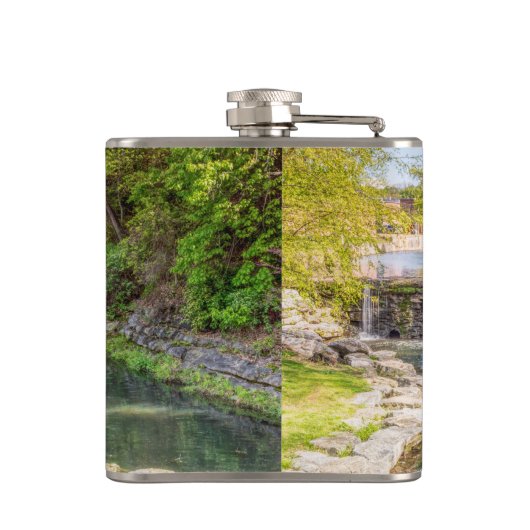 Siloam Springs Sager Creek Waterfall Flask Heupfles (Achterkant)