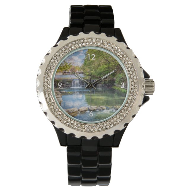Siloam Springs Sager Creek Waterfall Watch Horloge (Voorkant)