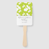 Silohuette Citroen Groene Trouwjurk Handwaaier (Voorkant)