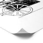 Silsby 1858 Steam Fire Engine Poster (Hoek)