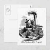 Silsby Mynderse & Co. Fire Engine "Neptune" Briefkaart (Voorkant / Achterkant)