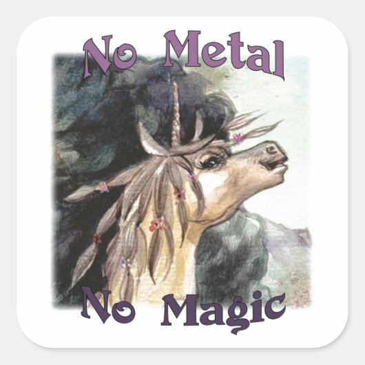 Silubhra No Metal No Magic Stickers (Voorkant)