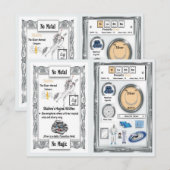 Silubhra - Silver Horn Unicorn Kaart (Voorkant / Achterkant)