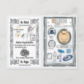 Silubhra - Silver Horn Unicorn Kaart (Achterkant)