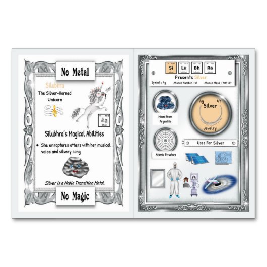 Silubhra - Silver Horn Unicorn Trading Kaart (Voorkant)