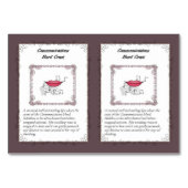 Silubhra The Silver Horned Unicorn Trading Card Kaart (Achterkant)