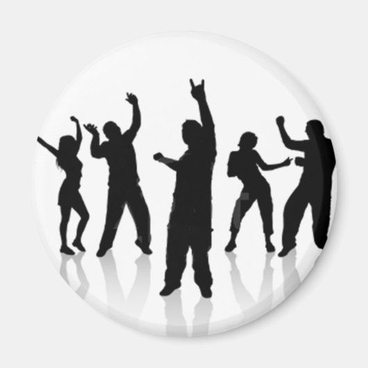 Silueta de baile magneet (Voorkant)