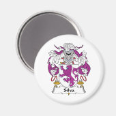 Silva Family Crest Magneet (Voorkant / Achterkant)