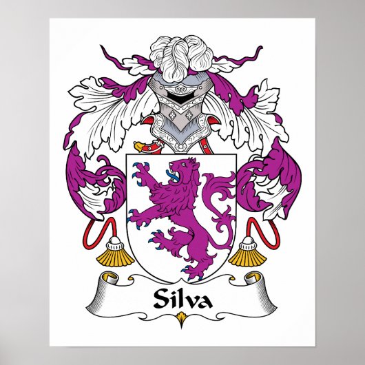 Silva Family Crest Poster (Voorkant)