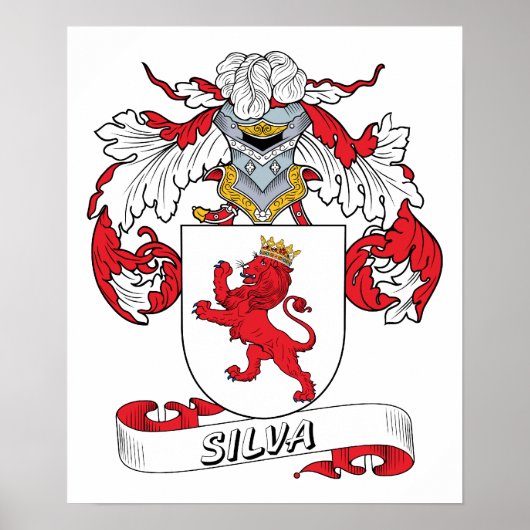 Silva Family Crest Poster (Voorkant)