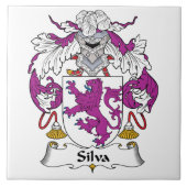 Silva Family Crest Tegeltje (Voorkant)