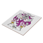 Silva Family Crest Tegeltje (Zijkant)