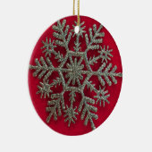 Silvar Snowflake Ceramic Ornament (Rechts)