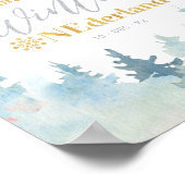 Silve & Gold Winter onederland - Welkomstteken Poster (Hoek)