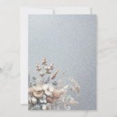 Silver 10th Wedding Jubileum Party Invitation Kaart (Achterkant)