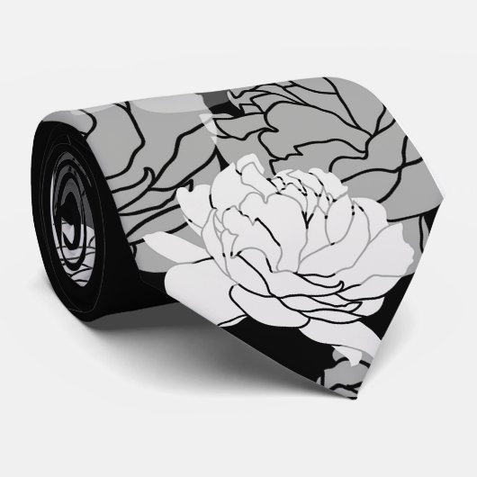 Silver 10th Year Stropdas (Opgerold)