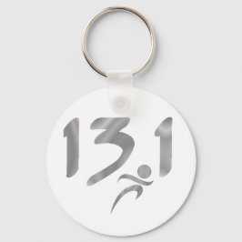 Silver 13.1 halve marathon sleutelhanger