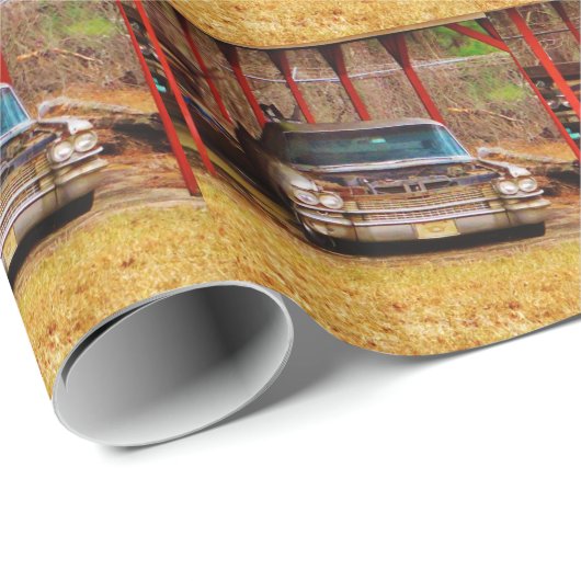 Silver 1963 Sadan Deville Cadeaupapier (Rol Hoek)