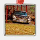 Silver 1963 Sadan Deville Metalen Ornament (Voorkant)