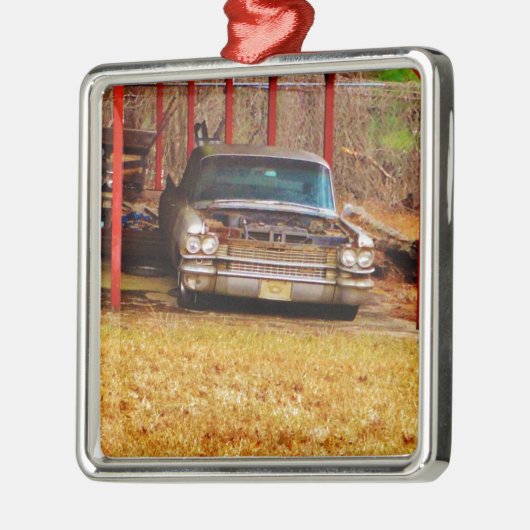 Silver 1963 Sadan Deville Metalen Ornament (Links)