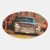 Silver 1963 Sadan Deville Ovale Sticker (Voorkant)
