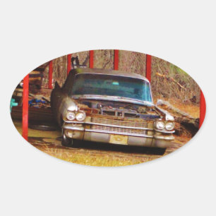 Silver 1963 Sadan Deville Ovale Sticker