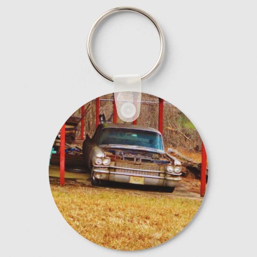 Silver 1963 Sadan Deville Sleutelhanger (Voorkant)
