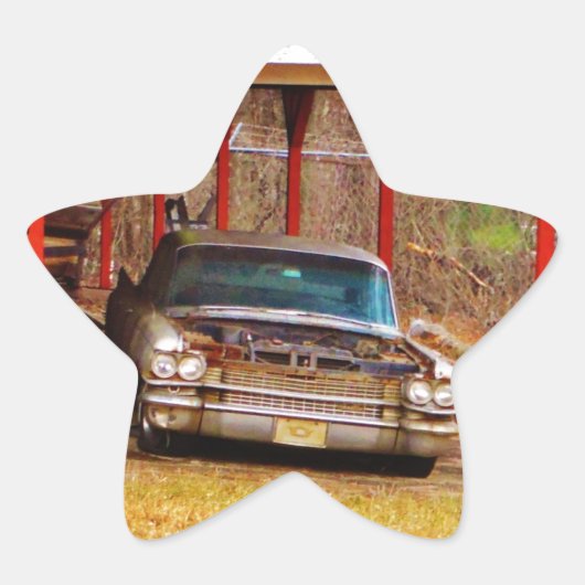 Silver 1963 Sadan Deville Ster Sticker (Voorkant)