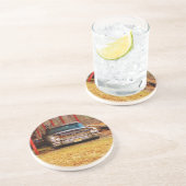 Silver 1963 Sadan Deville Zandsteen Onderzetter (Zijkant)