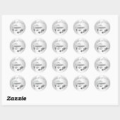 Silver 2012 Afstuderen Pet & Diploma Seals Ronde Sticker (Vel)