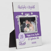 Silver 25 jaar oud: foto paars fotoplaat (Zijkant)