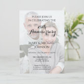 Silver 25th Anniversary wlith Photo Kaart (Staand voorkant)