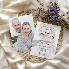 Silver 25th Anniversary wlith Photo Kaart