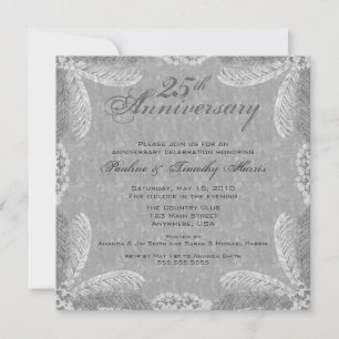 Silver 25th Jubileum Uitnodiging