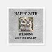 Silver 25th Traditional Wedding Jubileum, Servet (Voorkant)