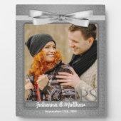 Silver 25th Wedding Jubileum 8x10 Foto Fotoplaat (Voorkant)
