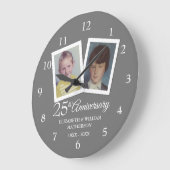 Silver 25th Wedding Jubileum Childhood Foto's Grote Klok (Hoek)